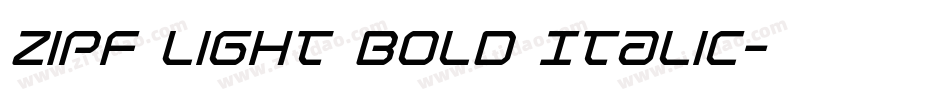 Zipf Light Bold Italic字体转换
